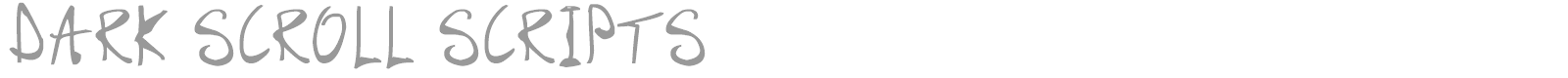 Dark Scroll Scripts font preview